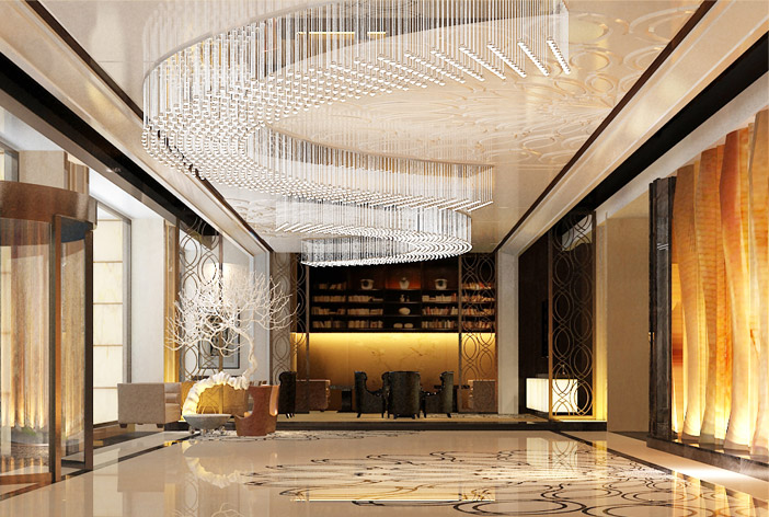 酒店創(chuàng)意吊燈，五星級酒店燈具供應(yīng)商直供